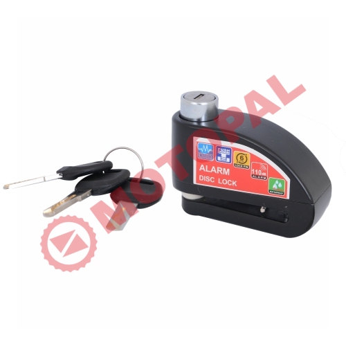 DİSK KİLİT - DÜZ ANAHTARLI - ALARMLI [SİYAH]