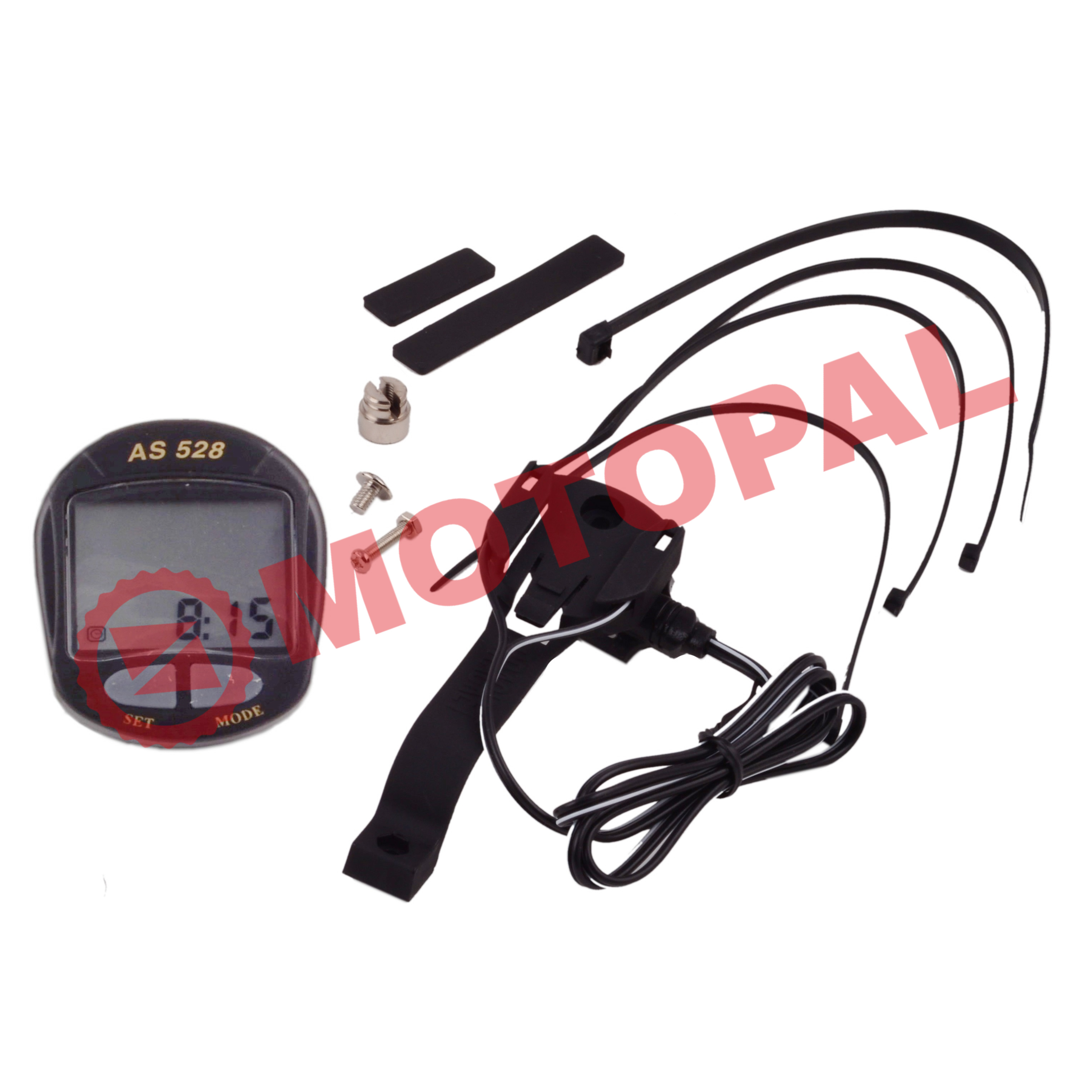 KİLOMETRE SAATİ 8 FONKSİYONLU - KABLOLU [SİYAH] AS-528  TAIWAN