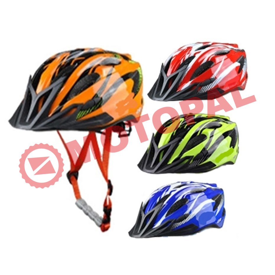 BİSİKLET KASKI YETİŞKİN [58-62 CM] FİLELİ L/XL  [KARIŞIK RENK]  [EKSTRA HAFİF]