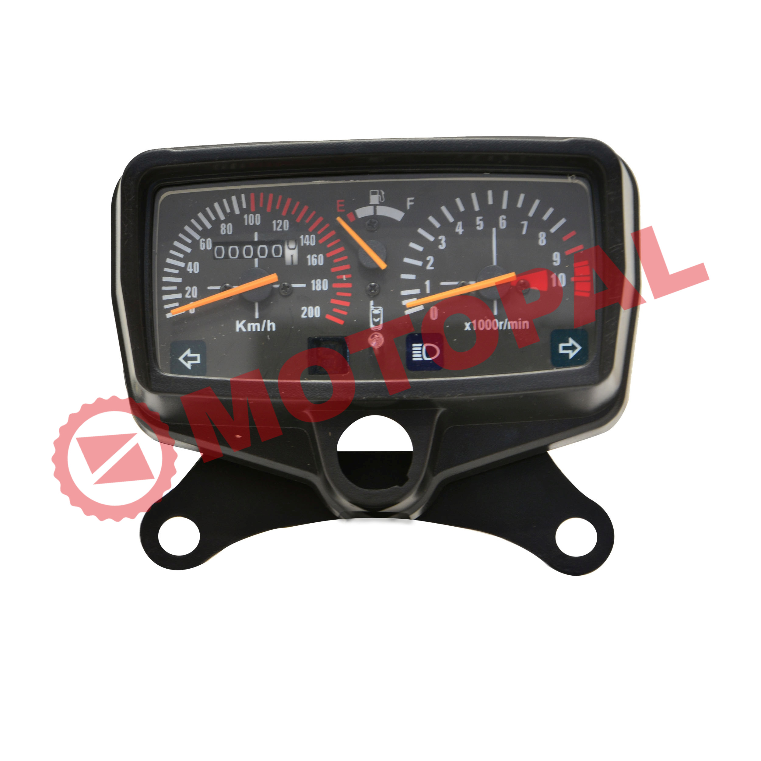 KİLOMETRE SAATİ CG [DEVİR SAATİ TELLİ] [200 KM] BENZİN GÖSTERGELİ  MONERO
