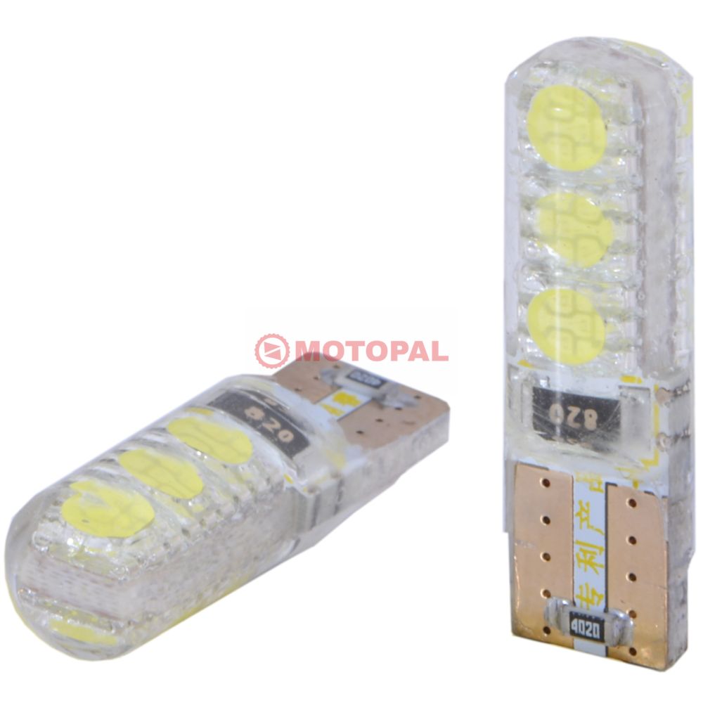T10  6 LED' Lİ DİPSİZ AMPUL BEYAZ  MODEL-2 [ÇİFT]
