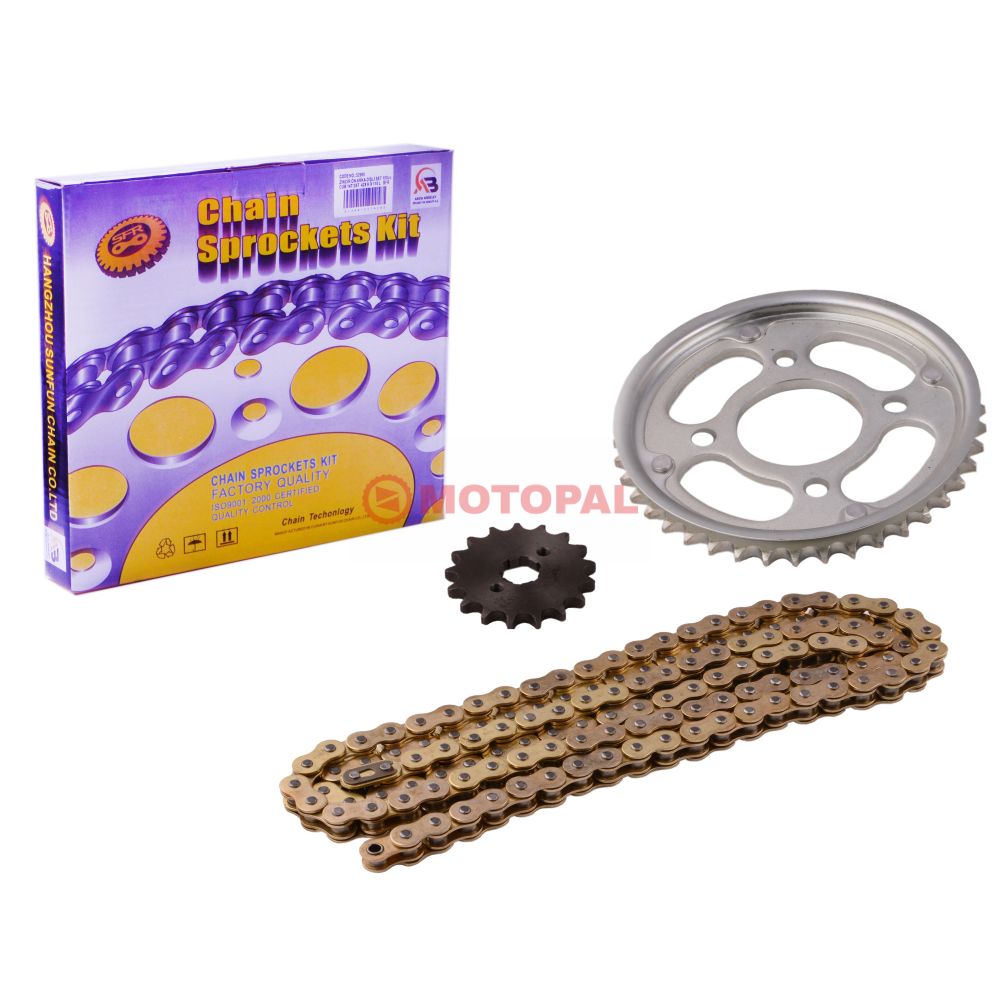 O RİNGLİ ZİNCİR DİŞLİ SET [GOLD] [15T/43T] [428H x 126L] CBF 150 - SFR