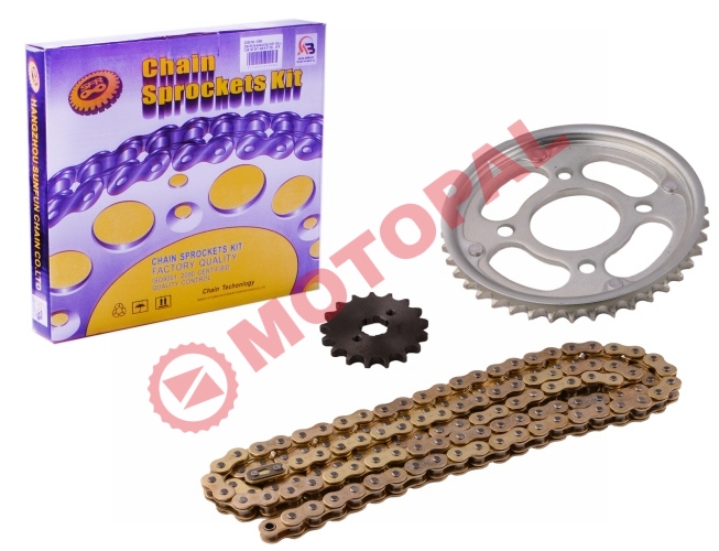 O RİNGLİ ZİNCİR DİŞLİ SET [GOLD] [15T/42T] [428H x 126L] CBF 150 - SFR