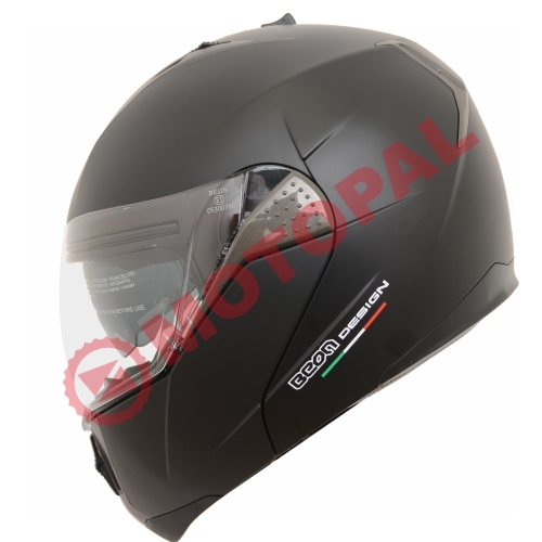 BEON- ÇENE AÇILIR VİZÖRLÜ KASK [B700] [MAT SİYAH] [L]