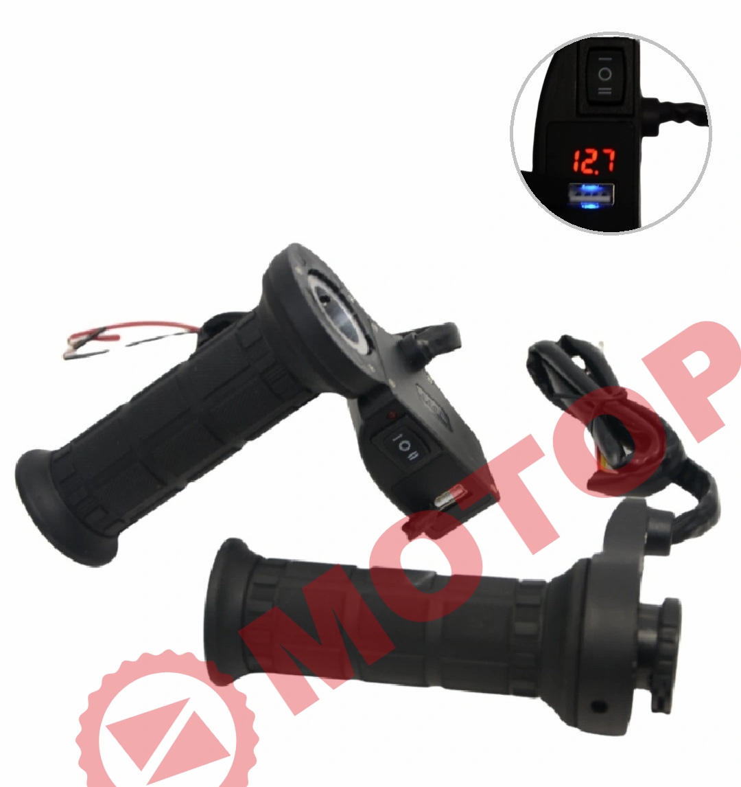 ELCİK - 2 KADEMELİ ISITMALI [USB ŞARJLI - AKÜ DEĞER GÖSTERGELİ] [TAKIM]