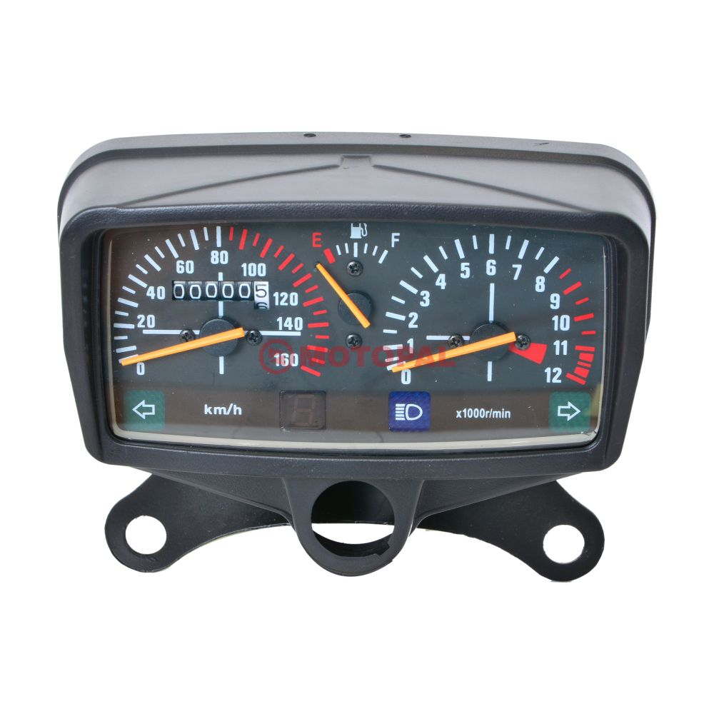 KİLOMETRE SAATİ CG [DEVIR SAATİ TELLİ] [160 KM] BENZİN VE VİTES GÖSTERGELİ - MONERO