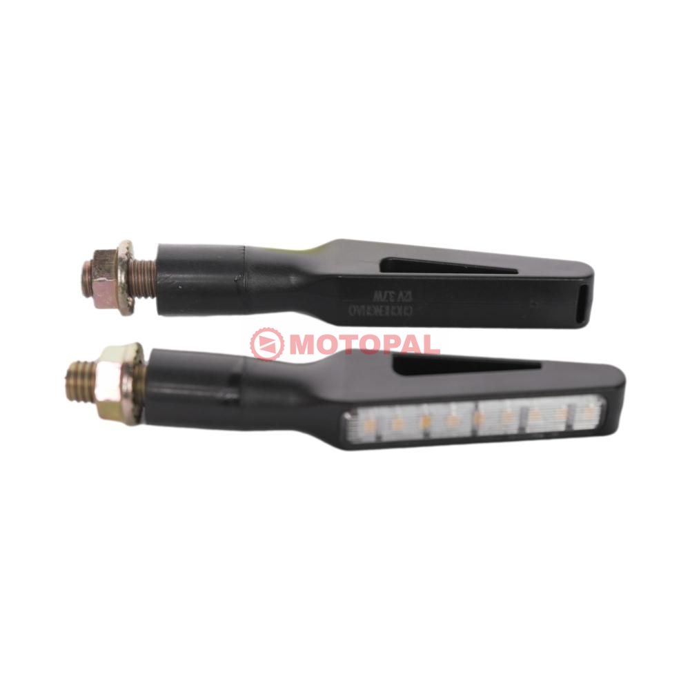 KAYAN LED SİNYAL [SARI IŞIK] [TAKIM] SİYAH [1073L-Y] - E BELGELİ