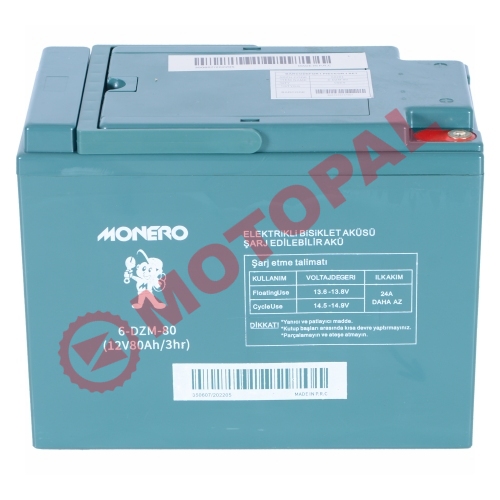 12V-80 AMPER [DAR] [223*121*174 mm] E-BIKE AKÜ - MONERO