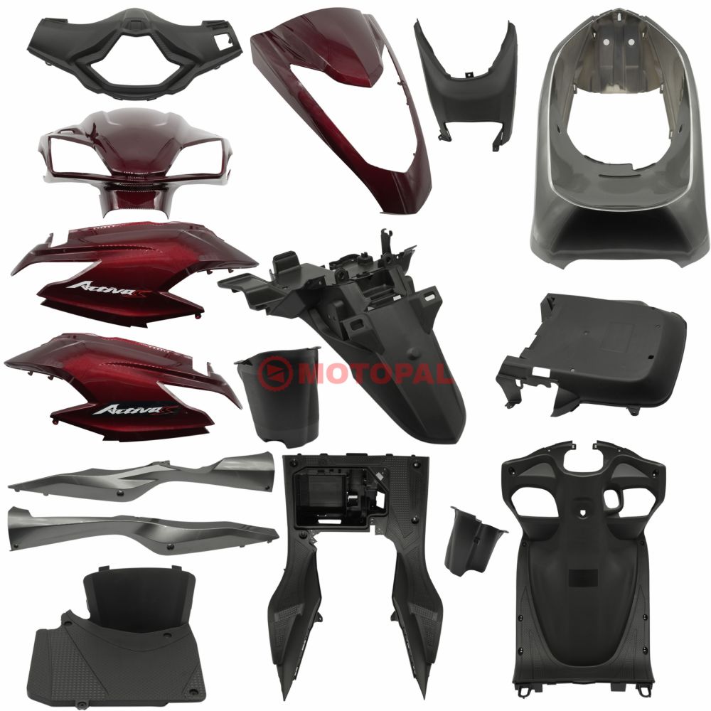 KAPORTA Y. SET [BORDO] [YENİ MODEL] HONDA ACTIVA S