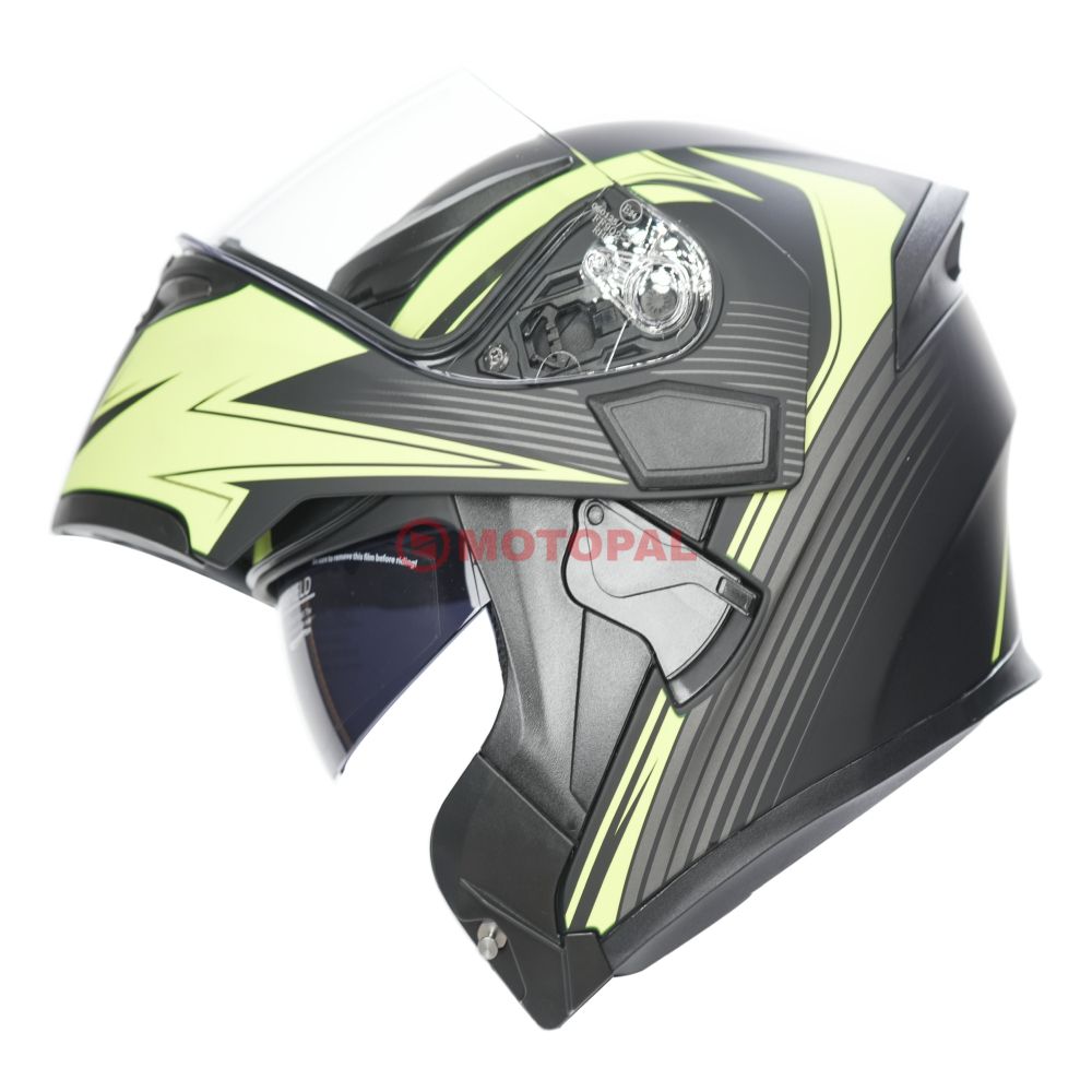 KC-ÇENE AÇILIR VİZÖRLÜ KASK [KC902] [SARI - SİYAH] [XL] E BELGELİ